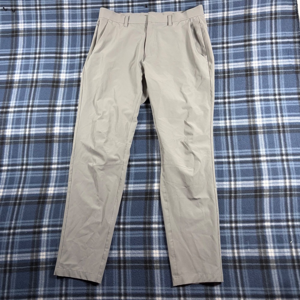Fabletics Only-Way Tech Pants Mens 33x30 Grey Performance Stretch Trousers